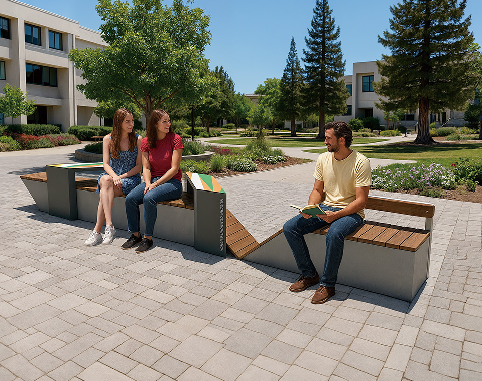 옥외용 벤치 이미지